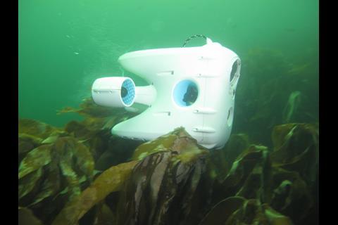 Blueye’s drone is hydrodynamic with a distinctly fish-like form